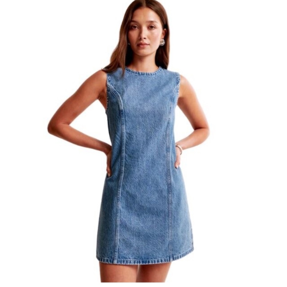 Abercrombie & Fitch Blue Denim Dress
